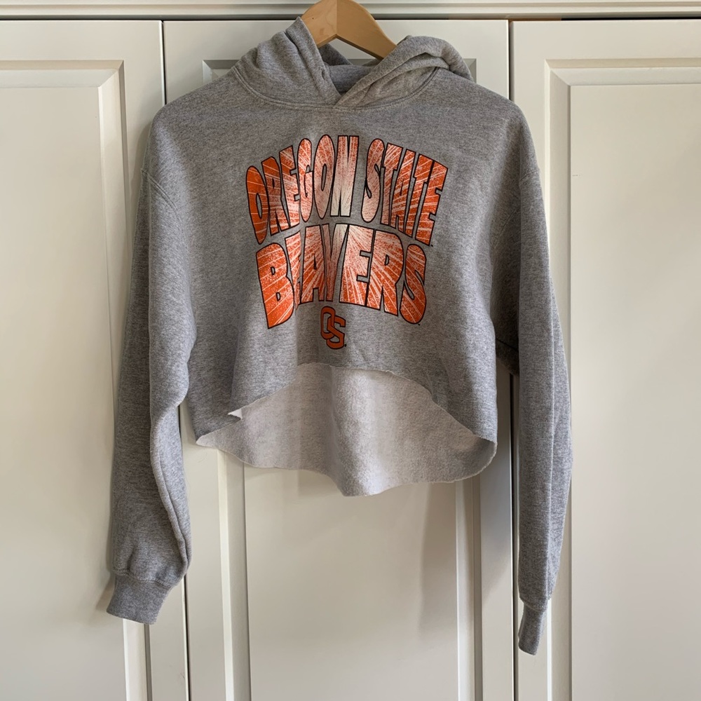 Oregon state university OSU beavers cropped hoodie